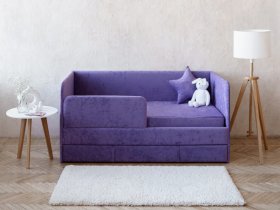 Диван-кровать Happy (сиреневый) в Боготоле - bogotol.mebel-nsk.ru | фото