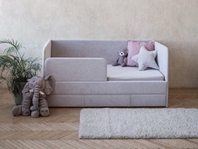 Диван-кровать Happy (светло-серый) в Боготоле - bogotol.mebel-nsk.ru | фото