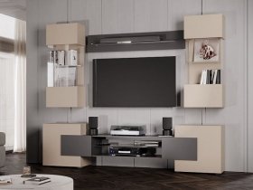 Гостиная Фэнтези (кашемир/графит) в Боготоле - bogotol.mebel-nsk.ru | фото