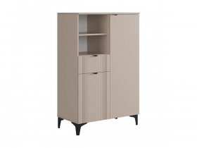 Комод 2 Рич (кашемир/фрапучино матовый/черный) в Боготоле - bogotol.mebel-nsk.ru | фото