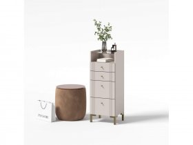 Комод 4 ящика КМ2 Одетта (дуб эндгрей/меланж) в Боготоле - bogotol.mebel-nsk.ru | фото