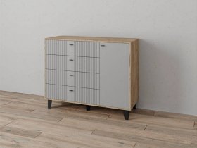Комод «Катрин-13» (дуб крафт серый/серый) в Боготоле - bogotol.mebel-nsk.ru | фото