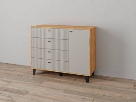 Комод «Катрин-13» (дуб крафт золотой/сантьяго софт) в Боготоле - bogotol.mebel-nsk.ru | фото