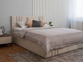 Кровать двуспальная 1,8м с подъем. мех. Леванте в Боготоле - bogotol.mebel-nsk.ru | фото