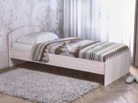 Кровать односпальная 80 с низкой спинкой (ясень шимо светлый) в Боготоле - bogotol.mebel-nsk.ru | фото