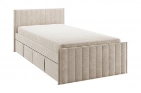 Кровать с ящиками Твикс 90*200 (капучино велюр) в Боготоле - bogotol.mebel-nsk.ru | фото
