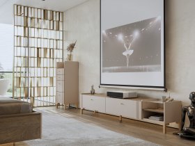 Модульная гостиная Одетта (дуб эндгрей/меланж) в Боготоле - bogotol.mebel-nsk.ru | фото