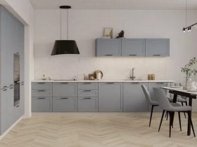 Модульная кухня Перо 3,4м (блю) в Боготоле - bogotol.mebel-nsk.ru | фото