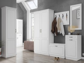 Модульная прихожая Апполия прихожая (белый/белый дуб) в Боготоле - bogotol.mebel-nsk.ru | фото
