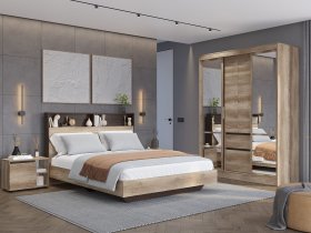 Модульная спальня Энигма (венге/дуб каньон) в Боготоле - bogotol.mebel-nsk.ru | фото