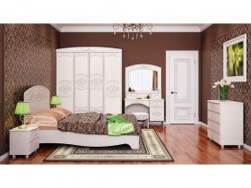 Модульная спальня Каролина в Боготоле - bogotol.mebel-nsk.ru | фото