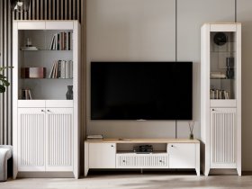 Модульная стенка Валенсия в Боготоле - bogotol.mebel-nsk.ru | фото