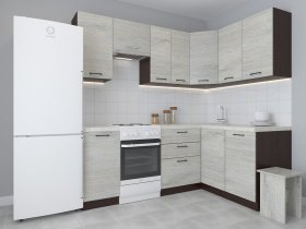 Модульная угловая кухня 1,4м*2,1м Лада (пикард) в Боготоле - bogotol.mebel-nsk.ru | фото