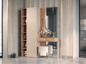 Прихожая Ева (кашемир/дуб вотан) в Боготоле - bogotol.mebel-nsk.ru | фото