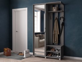 Прихожая «Ларго-2» (графит серый) в Боготоле - bogotol.mebel-nsk.ru | фото