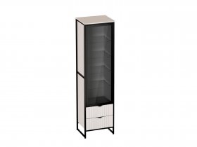 Шкаф 1 дв 2 ящ Нора (персидский жемчуг) (гостиная) в Боготоле - bogotol.mebel-nsk.ru | фото