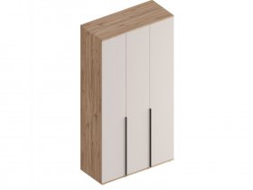 Шкаф 3-ств Сицилия (дуб альпийский/тефия) в Боготоле - bogotol.mebel-nsk.ru | фото