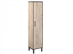 Шкаф-пенал Шк031.0 Гермес лофт (дуб крафт серый) в Боготоле - bogotol.mebel-nsk.ru | фото