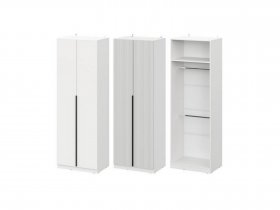 Шкаф ШК-75 Эккервуд (белый) в Боготоле - bogotol.mebel-nsk.ru | фото