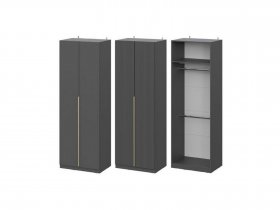 Шкаф ШК-75 Эккервуд (графит) в Боготоле - bogotol.mebel-nsk.ru | фото