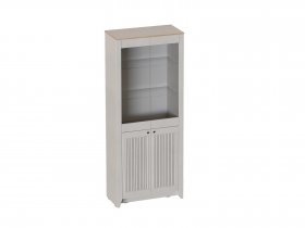 Шкаф-витрина двухдверная Валенсия (гостиная) в Боготоле - bogotol.mebel-nsk.ru | фото