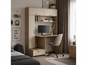 Стол письменный Лайт 03.243  (плэйн/сатин) в Боготоле - bogotol.mebel-nsk.ru | фото