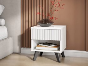 Тумба прикроватная Эккервуд (белый) в Боготоле - bogotol.mebel-nsk.ru | фото